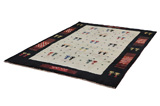 Gabbeh - Qashqai Tappeto Persiano 250x180 - Immagine 2