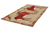 Gabbeh - Qashqai Tappeto Persiano 272x145 - Immagine 2