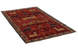 Gabbeh - Qashqai Tappeto Persiano 216x122 - Immagine 1