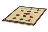 Kashkooli - Gabbeh Tappeto Persiano 140x101 - Immagine 2