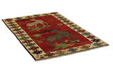 Gabbeh - Qashqai Tappeto Persiano 201x127 - Immagine 1