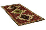 Gabbeh - Qashqai Tappeto Persiano 249x118 - Immagine 1