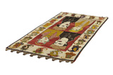 Gabbeh - Qashqai Tappeto Persiano 239x123 - Immagine 2
