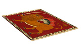 Kashkooli - Gabbeh Tappeto Persiano 137x104 - Immagine 1