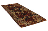 Bakhtiari - Qashqai Tappeto Persiano 359x138 - Immagine 1