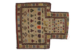Qashqai - Saddle Bag Tappeto Persiano 52x46 - Immagine 1
