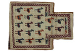 Qashqai - Saddle Bag Tappeto Persiano 48x37 - Immagine 1