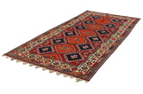 Yalameh - Qashqai Tappeto Persiano 283x145 - Immagine 2